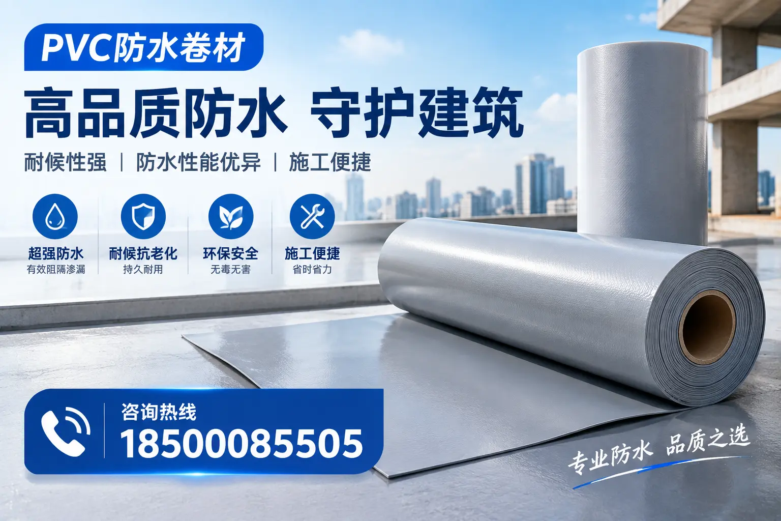 PVC防水卷材的防水效果评测,适合滁州的科学依据